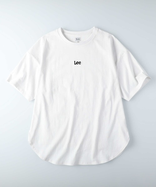 Lee（リー）の「【Lee】ビックラウンドＴシャツ（チュニック・レディース・ホワイト/ライム/ベージュ・M/L）」の22枚目の写真