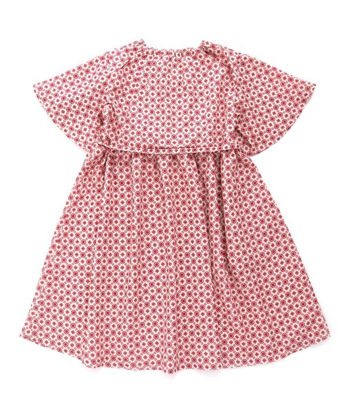 Otonato（オトナト）の「カシュクール総柄ワンピース【親子でおそろいリンクコーデ】（ワンピース・キッズ・レッド/ネイビー・140/90/110/120/130/100）」の7枚目の写真