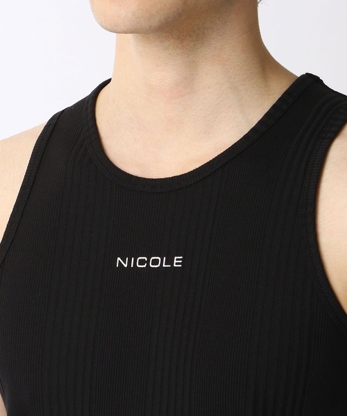 NICOLE CLUB FOR MEN（ニコルクラブフォーメン）の「ロゴプリントタンクトップ（タンクトップ・メンズ・ネイビー/ホワイト/グレー/ブラック・LARGE/MEDIUM）」の8枚目の写真