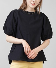 SPINNS | 5分袖無地ボリュームスリーブ ブラウス(シャツ/ブラウス)