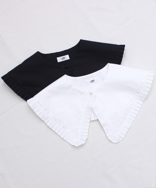 I am I in fact...(アイアムアイインファクト)の「50/ブロード おおきな つけ衿(付け襟・レディース・ブラック/ホワイト・FREE)」の9枚目の写真