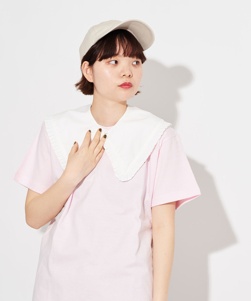 I am I in fact...(アイアムアイインファクト)の「50/ブロード おおきな つけ衿(付け襟・レディース・ブラック/ホワイト・FREE)」の7枚目の写真