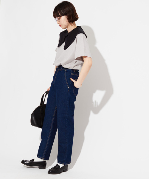 I am I in fact...(アイアムアイインファクト)の「50/ブロード おおきな つけ衿(付け襟・レディース・ブラック/ホワイト・FREE)」の14枚目の写真