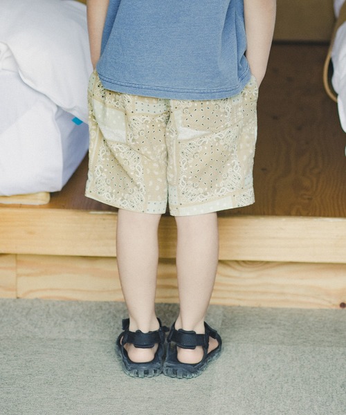 RADCHAP（ラッドチャップ）の「【爽パン】バンダナ柄プリントハーフパンツ（その他パンツ・キッズ・ブルー/キャメル・90cm/110cm/100cm/120cm/130cm/140cm/150cm）」の7枚目の写真