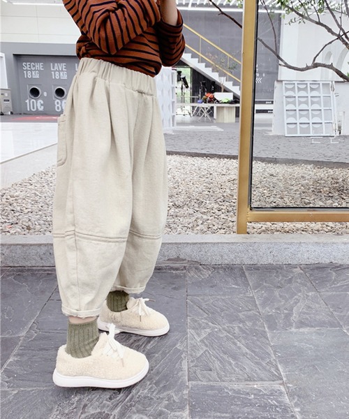 aimoha（アイモハ）の「【aimoha-KIDS-】【新作】春夏/韓国子供服 キッズ万能ボトム無地テーパード ロングパンツ（チノパンツ・キッズ・ベージュ/グレー・110/120/90/100/130/80）」の8枚目の写真