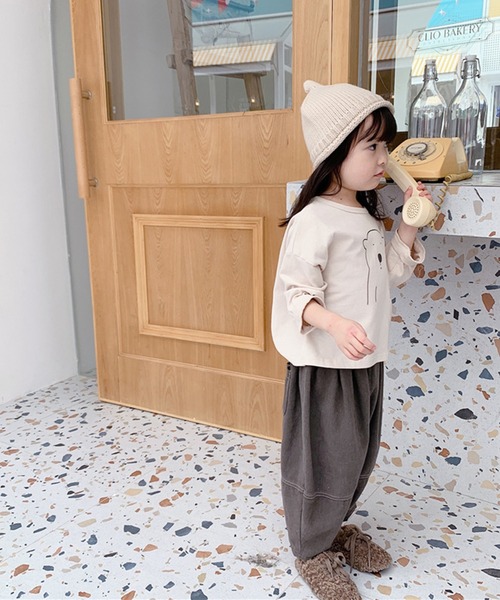 aimoha（アイモハ）の「【aimoha-KIDS-】【新作】春夏/韓国子供服 キッズ万能ボトム無地テーパード ロングパンツ（チノパンツ・キッズ・ベージュ/グレー・110/120/90/100/130/80）」の10枚目の写真