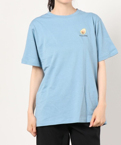 WEGO（ウィゴー）の「WEGO/avocadoバックプリントTシャツ（Tシャツ/カットソー・レディース・サックスブルー/スミクロ・SMALL/MEDIUM/LARGE/X-LARGE）」の5枚目の写真