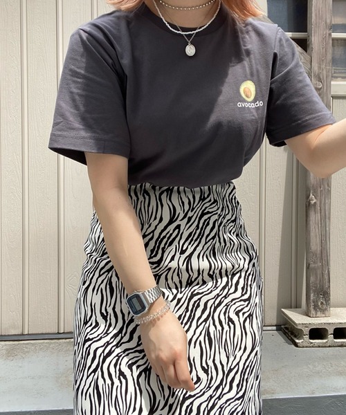 WEGO（ウィゴー）の「WEGO/avocadoバックプリントTシャツ（Tシャツ/カットソー・レディース・サックスブルー/スミクロ・SMALL/MEDIUM/LARGE/X-LARGE）」の9枚目の写真