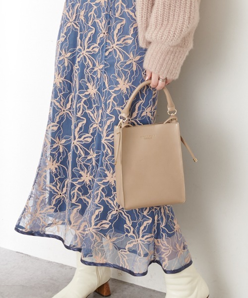 natural couture（ナチュラルクチュール）の「【WEB限定カラー有り】2WAYスクエアショルダー（ショルダーバッグ・レディース・ブラック/ベージュ/ブラウン/オフホワイト/アイボリー・FREE）」の21枚目の写真