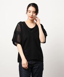 Lugnoncure | インナー付綿レースブラウス(シャツ/ブラウス)