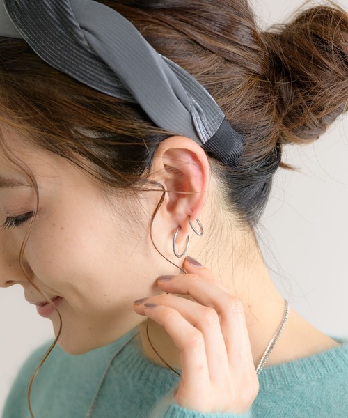 KATHARINE ROSS（キャサリンロス）の「【KATHARINE ROSS】 セットフープイヤリング（イヤリング・レディース・シルバー/ゴールド・MEDIUM）」の7枚目の写真