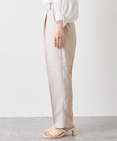 natural couture(ナチュラルクチュール)の「【おうちで洗える!】リネン見え美シルエットパンツ(その他パンツ・レディース・グレー/キャメル/ライトベージュ・FREE)」の15枚目の写真