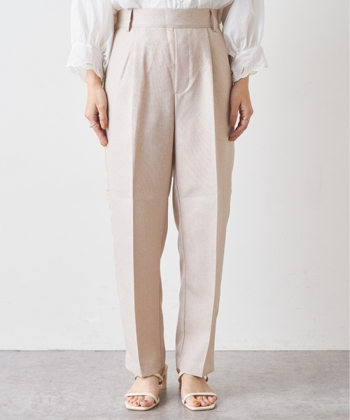 natural couture(ナチュラルクチュール)の「【おうちで洗える!】リネン見え美シルエットパンツ(その他パンツ・レディース・グレー/キャメル/ライトベージュ・FREE)」の16枚目の写真