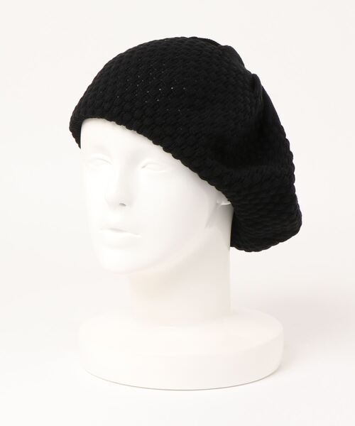 Mighty Shine(マイティシャイン)の「【Mighty shine】Cotton Mesh Knit Beret / 【マイティシャイン】コットン メッシュ ニット ベレー オーバーライド(ハンチング/ベレー帽・メンズ・ブラック/ベージュ/オレンジ・FREE)」の2枚目の写真