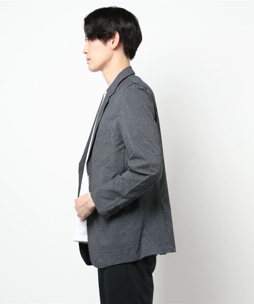 PLUS ONE（プラスワン）の「【PLUS ONE】DRYエアーテーラードジャケット（テーラードジャケット・メンズ・グレー/ネイビー・M/XL/L）」の5枚目の写真