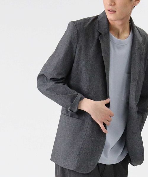 PLUS ONE（プラスワン）の「【PLUS ONE】DRYエアーテーラードジャケット（テーラードジャケット・メンズ・グレー/ネイビー・M/XL/L）」の14枚目の写真