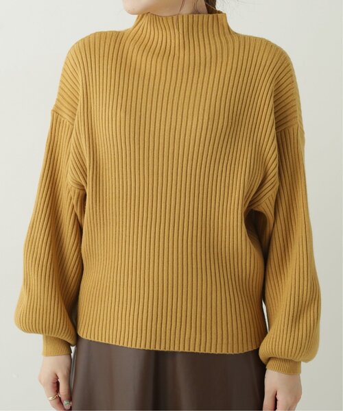 RAY CASSIN（レイカズン）の「ボトルネック袖ボリュームプルオーバー（ニット/セーター・レディース・ブラック/ベージュ/イエロー/ブルー/グリーン/キナリ/オレンジ/モスグリーン/ラベンダー・FREE）」の20枚目の写真