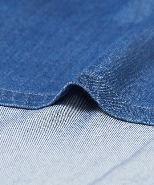 AS KNOW AS de base(アズノゥアズドゥバズ)の「レーヨンデニムサイドボタンパンツ(デニムパンツ・レディース・ブルー/ワンウォッシュ・FREE)」の7枚目の写真