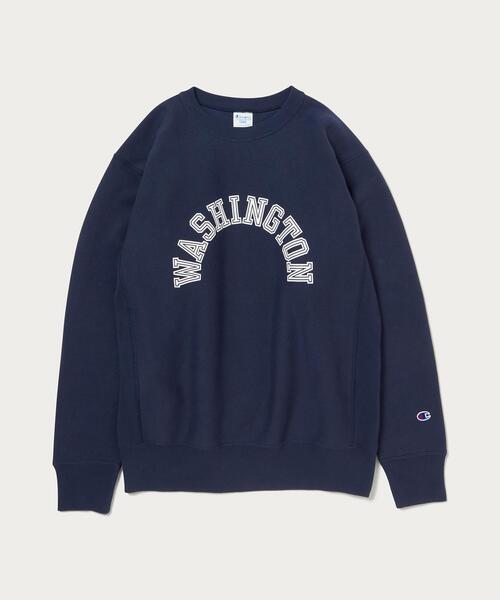 Champion（チャンピオン）の「【別注】＜CHAMPION＞ RW SWT 1/スウェット（スウェット・メンズ・ホワイト/ネイビー・S/M/L/XL）」の2枚目の写真