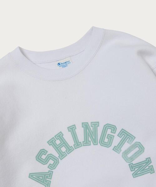 Champion（チャンピオン）の「【別注】＜CHAMPION＞ RW SWT 1/スウェット（スウェット・メンズ・ホワイト/ネイビー・S/M/L/XL）」の5枚目の写真
