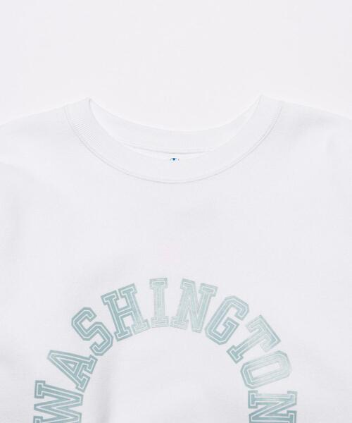 Champion（チャンピオン）の「【別注】＜CHAMPION＞ RW SWT 1/スウェット（スウェット・メンズ・ホワイト/ネイビー・S/M/L/XL）」の9枚目の写真