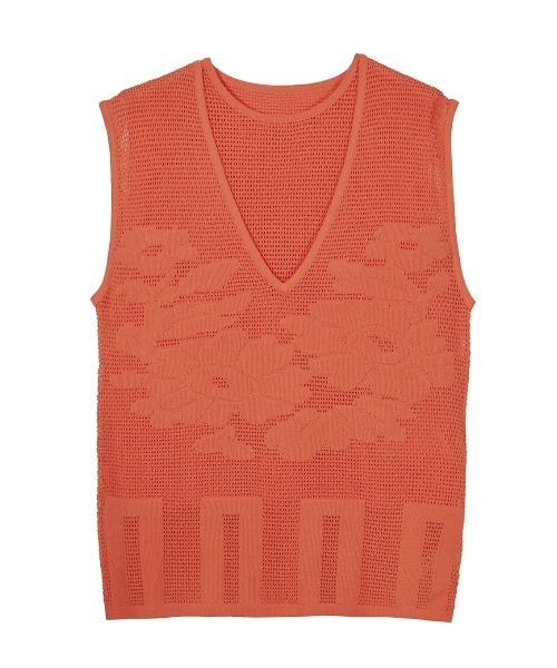 AMERI LIGHT SHEER LAYERED KNIT VEST新品 LIGHT SHEER LAYERED KNIT VEST
