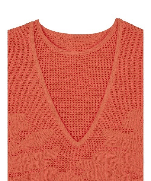 カットソー(半袖+袖なし) Ameri VINTAGE - AMERI FLOWER MESH LAYERED VEST セール】FLOWER MESH LAYERED VEST（ベスト）｜Ameri（アメリ