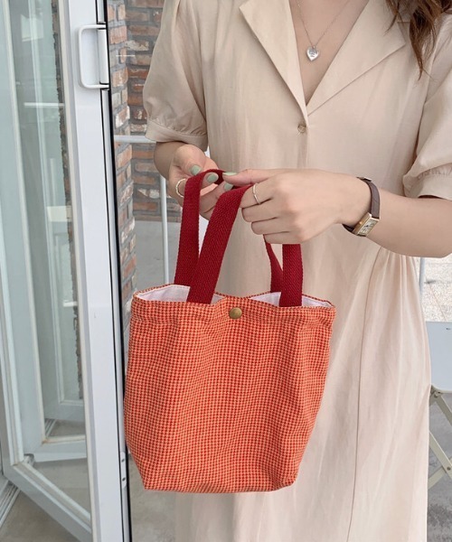 SFW（エスエフダブリュー）の「コーデのポイントになるアニマル・チェック柄「大人の」miniエコバッグ（ショルダーバッグ・レディース・A/B/E/F/G/H/I・FREE）」の7枚目の写真