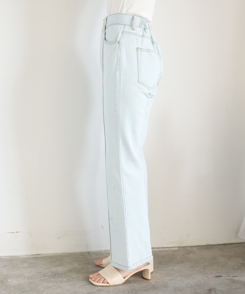 one after another NICE CLAUP（ワンアフターアナザーナイスクラップ）の「極みフレアデニム（デニムパンツ・レディース・ブラック/ネイビー/ブルー/グリーン・SMALL/MEDIUM）」の7枚目の写真