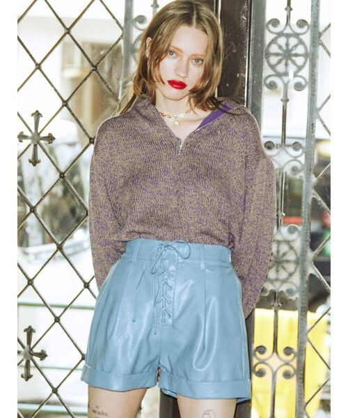 jouetie（ジュエティ）の「レースアップキュロット（その他パンツ・レディース・ブラック/ボルドー/グリーン/ブルー・MEDIUM）」の11枚目の写真