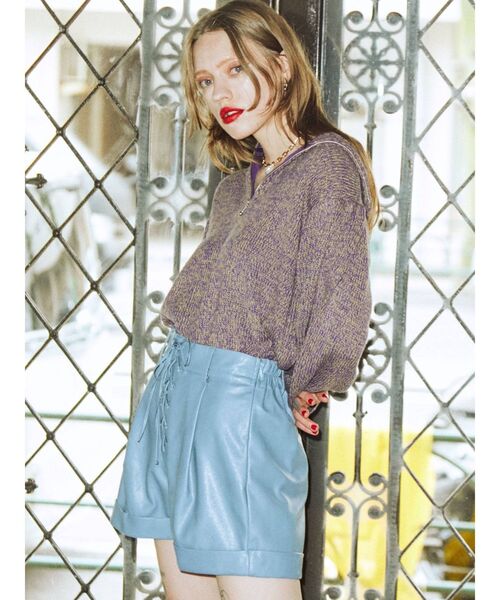 jouetie（ジュエティ）の「レースアップキュロット（その他パンツ・レディース・ブラック/ボルドー/グリーン/ブルー・MEDIUM）」の12枚目の写真