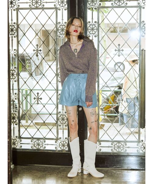 jouetie（ジュエティ）の「レースアップキュロット（その他パンツ・レディース・ブラック/ボルドー/グリーン/ブルー・MEDIUM）」の16枚目の写真