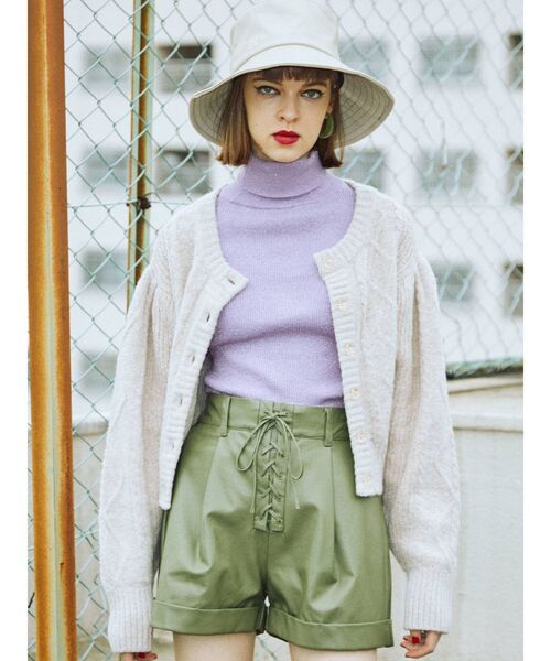 jouetie（ジュエティ）の「レースアップキュロット（その他パンツ・レディース・ブラック/ボルドー/グリーン/ブルー・MEDIUM）」の18枚目の写真