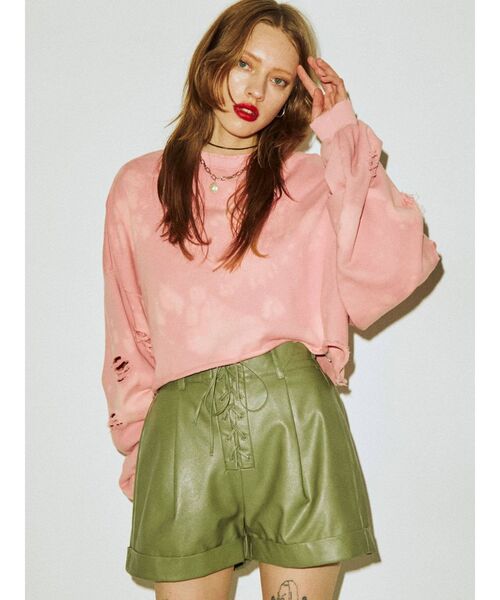 jouetie（ジュエティ）の「レースアップキュロット（その他パンツ・レディース・ブラック/ボルドー/グリーン/ブルー・MEDIUM）」の21枚目の写真