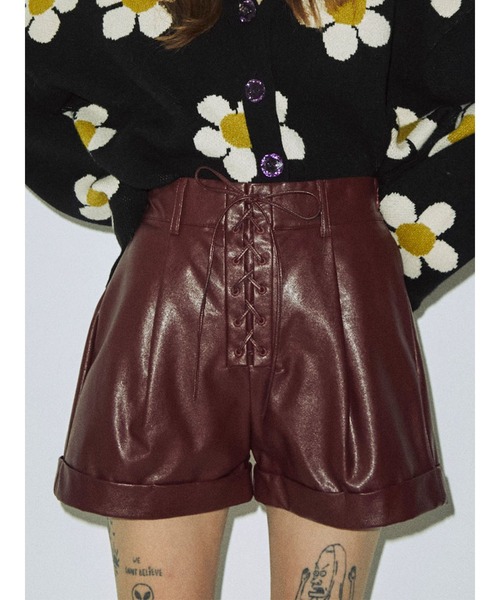 jouetie（ジュエティ）の「レースアップキュロット（その他パンツ・レディース・ブラック/ボルドー/グリーン/ブルー・MEDIUM）」の4枚目の写真