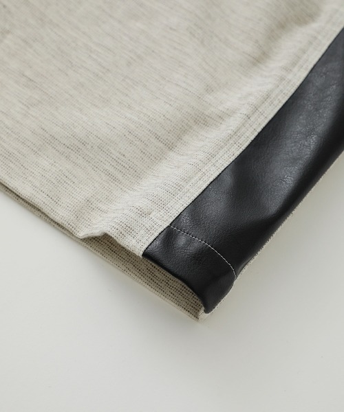 LiNoH(リノー)の「ツイードクロス × シンセティックレザーパンツ/TWEED CLOTH × SYNTHETIC LEATHER PANTS(その他パンツ・メンズ・ホワイト・1/2)」の20枚目の写真