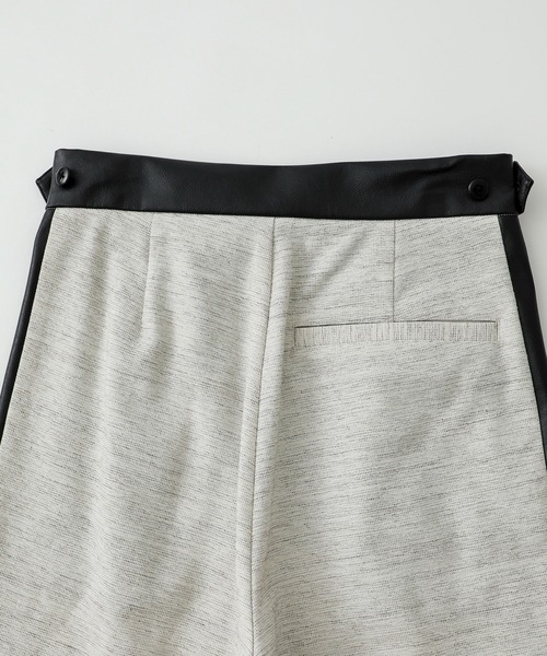 LiNoH(リノー)の「ツイードクロス × シンセティックレザーパンツ/TWEED CLOTH × SYNTHETIC LEATHER PANTS(その他パンツ・メンズ・ホワイト・1/2)」の21枚目の写真