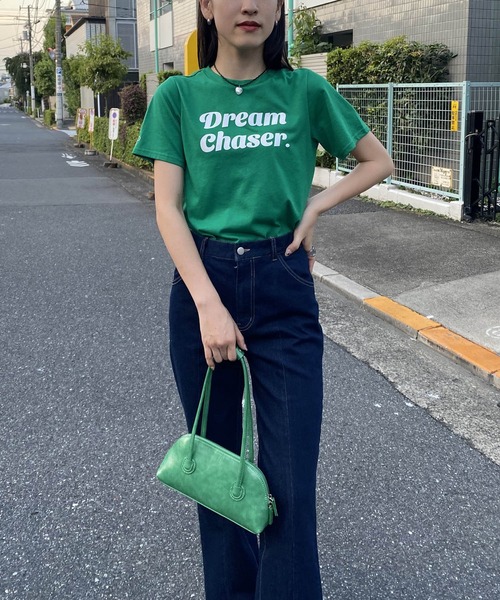 AS KNOW AS PINKY(アズノゥアズピンキー)の「さりげなちびっとプリントTシャツ(Tシャツ/カットソー・レディース・パープル/レッド/オフホワイト/グリーン・FREE)」の15枚目の写真