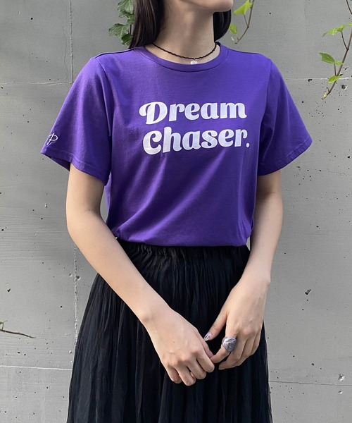 AS KNOW AS PINKY(アズノゥアズピンキー)の「さりげなちびっとプリントTシャツ(Tシャツ/カットソー・レディース・パープル/レッド/オフホワイト/グリーン・FREE)」の18枚目の写真
