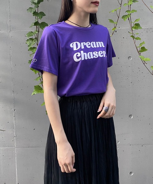AS KNOW AS PINKY(アズノゥアズピンキー)の「さりげなちびっとプリントTシャツ(Tシャツ/カットソー・レディース・パープル/レッド/オフホワイト/グリーン・FREE)」の20枚目の写真