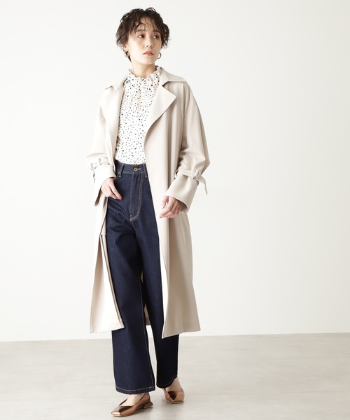 N.（N. Natural Beauty Basic）（エヌエヌナチュラルビューティーベーシック）の「【WEB限定カラー】◆ペーパーバックパフブブラウス（シャツ/ブラウス・レディース・ホワイト/ブラック/ホワイト系その他/ブルー/カーキ/グリーン・MEDIUM）」の21枚目の写真