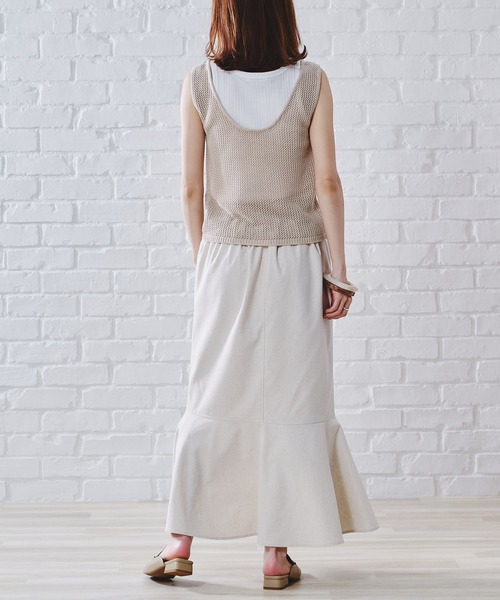 acro（アクロ）の「メッシュニットタンク/AC1101（タンクトップ・レディース・ブラウン/グリーン/ベージュ・ﾌﾘ-）」の18枚目の写真