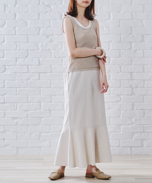 acro（アクロ）の「メッシュニットタンク/AC1101（タンクトップ・レディース・ブラウン/グリーン/ベージュ・ﾌﾘ-）」の16枚目の写真