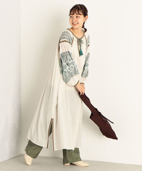 セール インド刺繍ワンピース ワンピース Fredy ワンピース Fredy Emue フレディエミュ のファッション