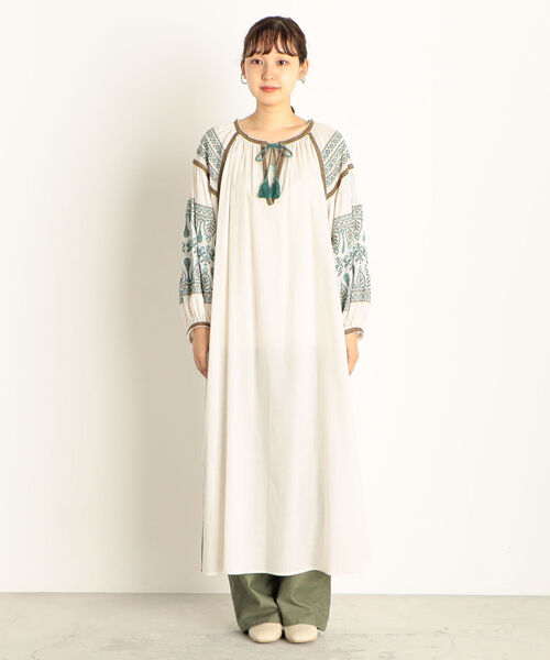 セール インド刺繍ワンピース ワンピース Fredy ワンピース Fredy Emue フレディエミュ のファッション