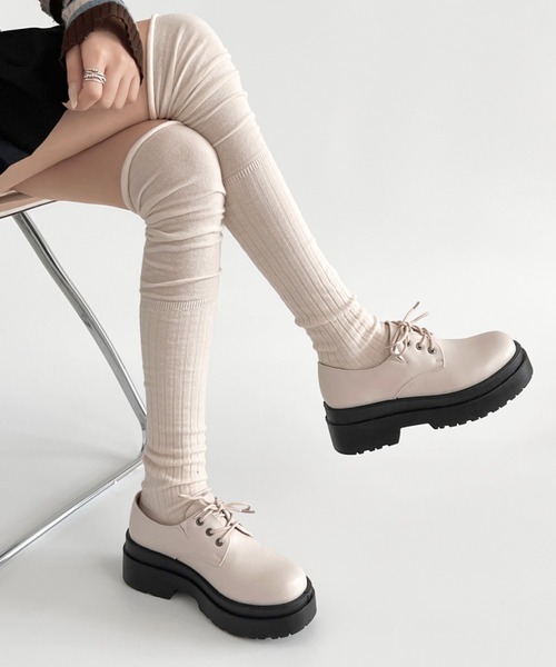 セール】超軽量厚底 ダブルソール レースアップ シューズ 1881（ドレス