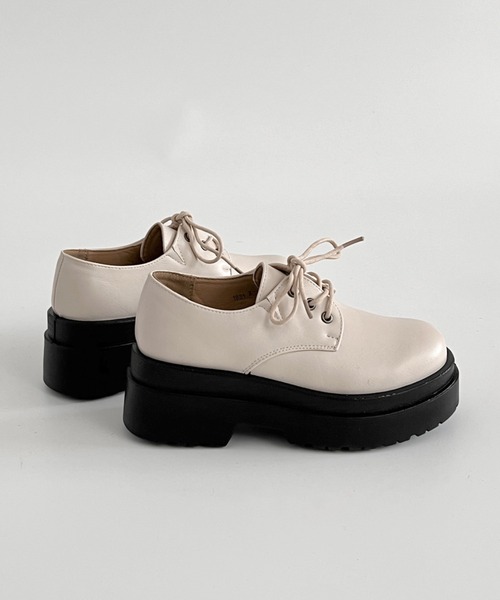 セール】超軽量厚底 ダブルソール レースアップ シューズ 1881（ドレス