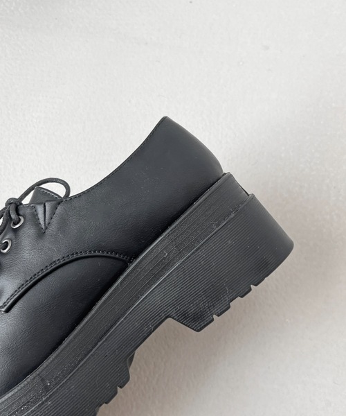 Shoes in Closet（シューズインクローゼット）の「超軽量厚底 ダブルソール レースアップ シューズ 1881（ドレスシューズ・レディース・ブラック/ダークブラウン/アイボリー/ブラック系その他・LL/3L/S/M/L/XS）」の19枚目の写真