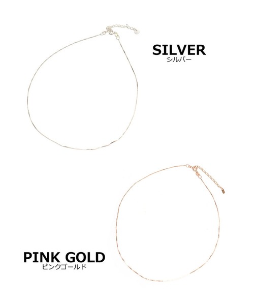 DONOBAN(ドノバン)の「シルバー925 ベネチアンチェーンネックレス(ネックレス・レディース・シルバー/ピンクゴールド・F)」の7枚目の写真