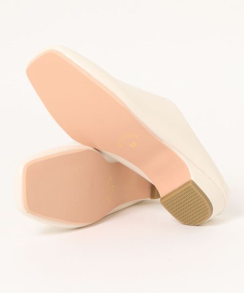 cepo(セポ)の「スクエアトゥー ミュール(その他シューズ・レディース・オフホワイト/ブラック・M/L)」の4枚目の写真